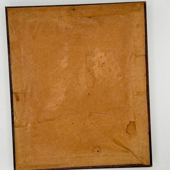 Vtg Blue Boy Thomas Gainsborough Pinkie Lawrence Raised Prints Wood Carved Frame - Picture 8 of 14